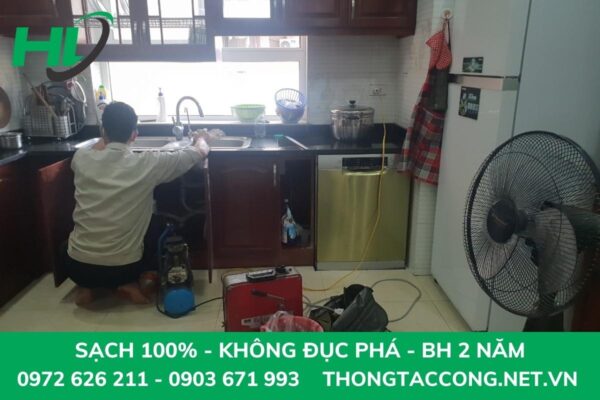 Cam kết chất lượng dịch vụ thông tắc chậu rửa bát tại Hà Nội