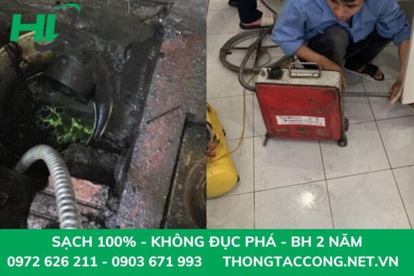 Quy trình thông tắc cống phường Thanh Xuân Trung