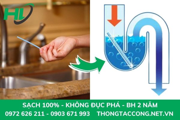Cách sử dụng que thông cống