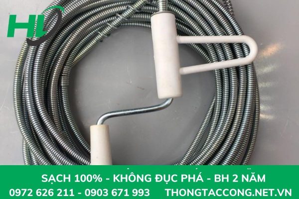 Cấu tạo của dây lò xo thông cống