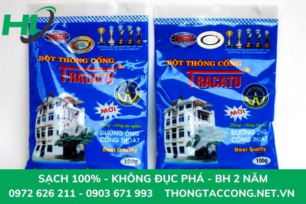 Men vi sinh bồn cầu - Bột thông cống Tracatu