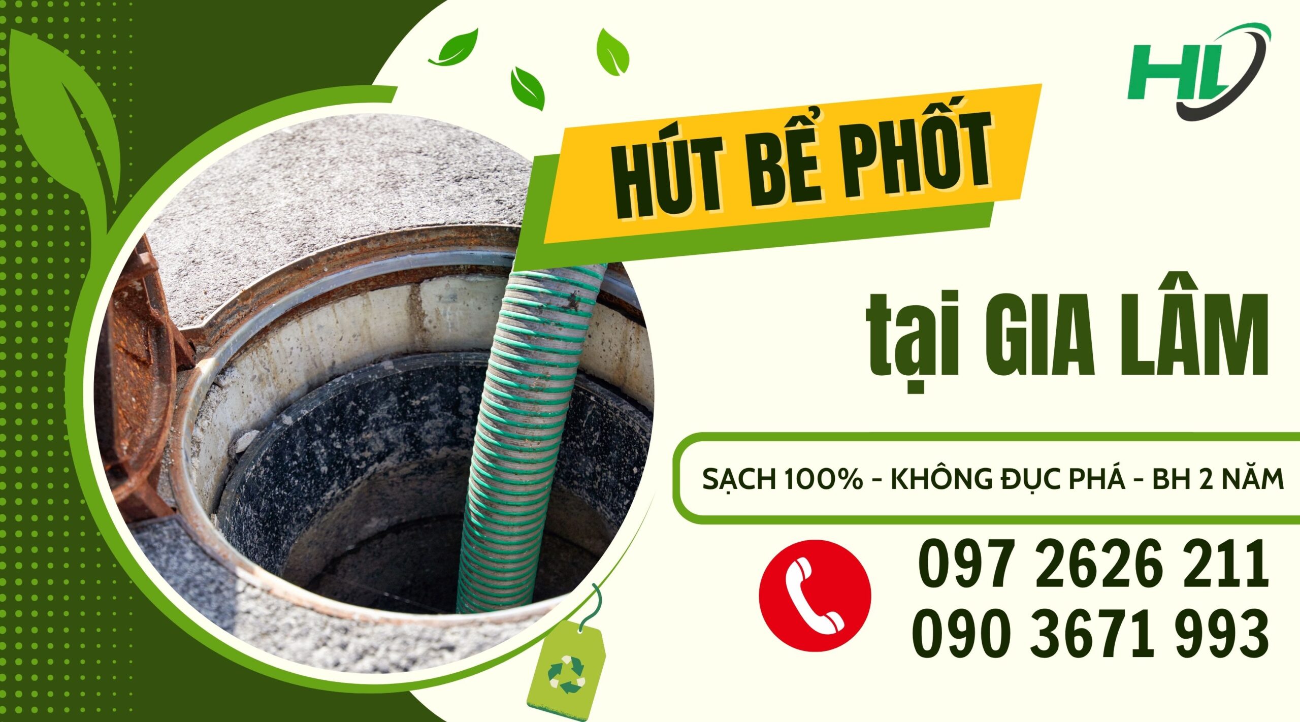 Hút bể phốt tại Gia Lâm