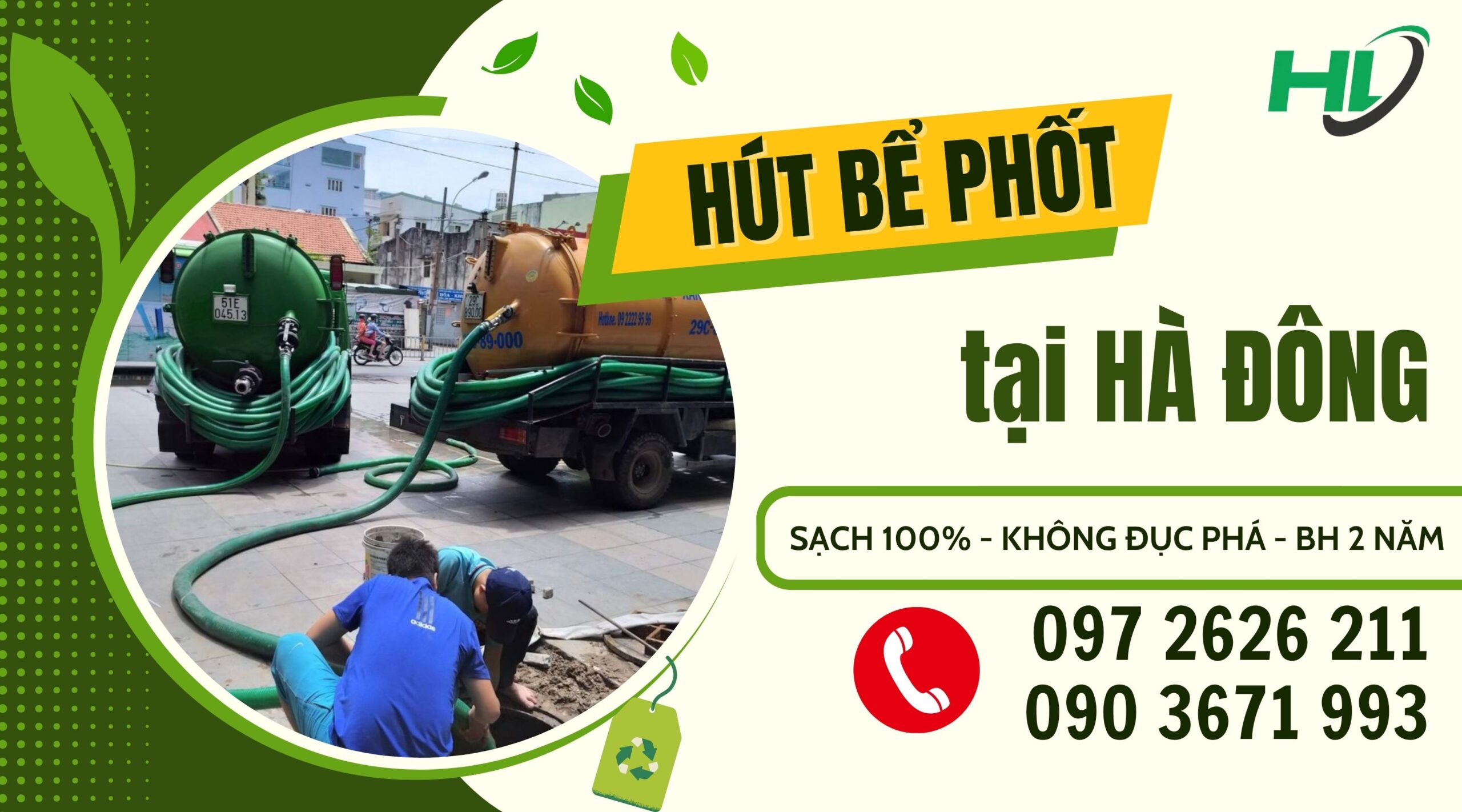 hút bể phốt tại Hà Đông