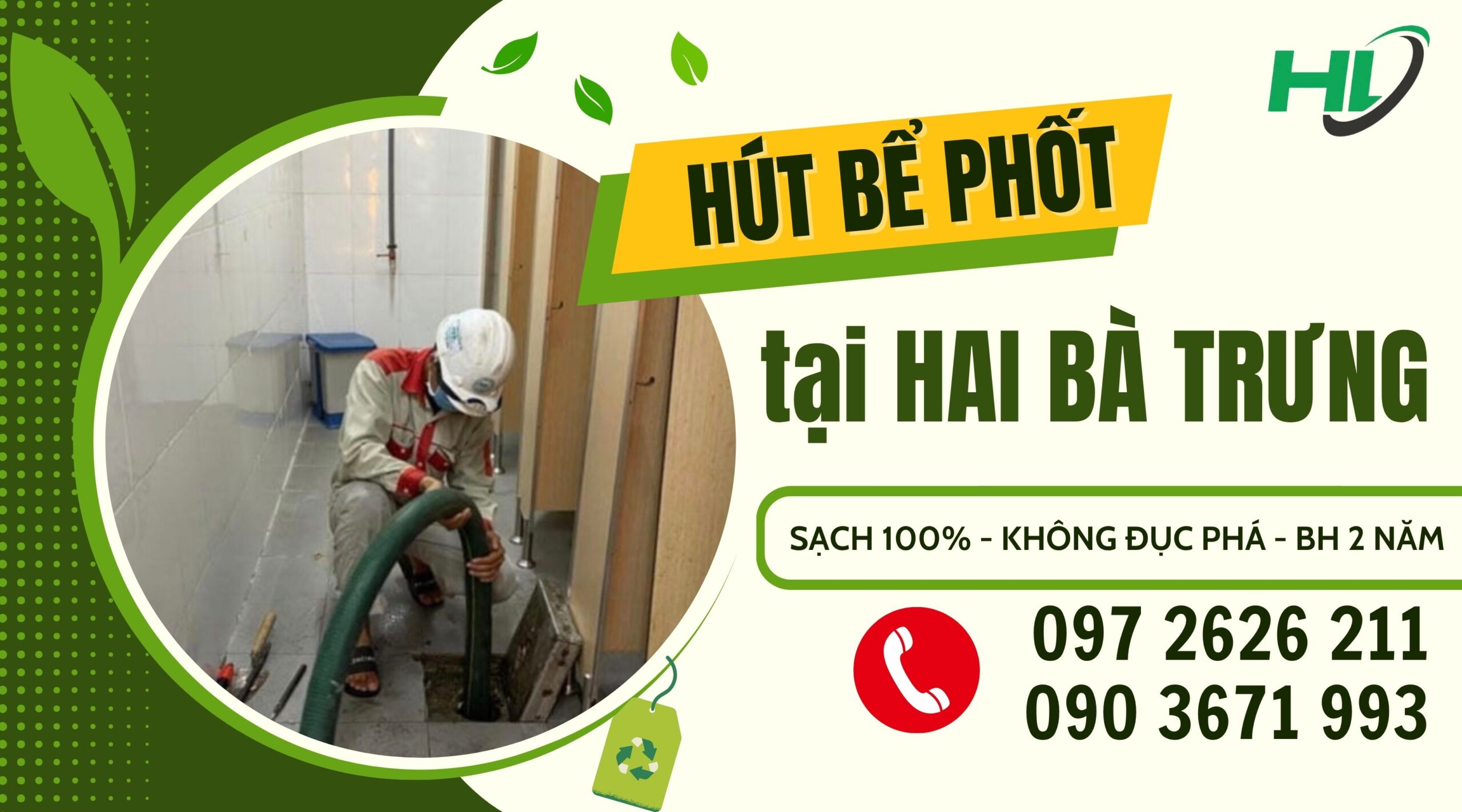 Hút Bể Phốt Tại Hai Bà Trưng Nhanh Chóng và Sạch Sẽ 100%