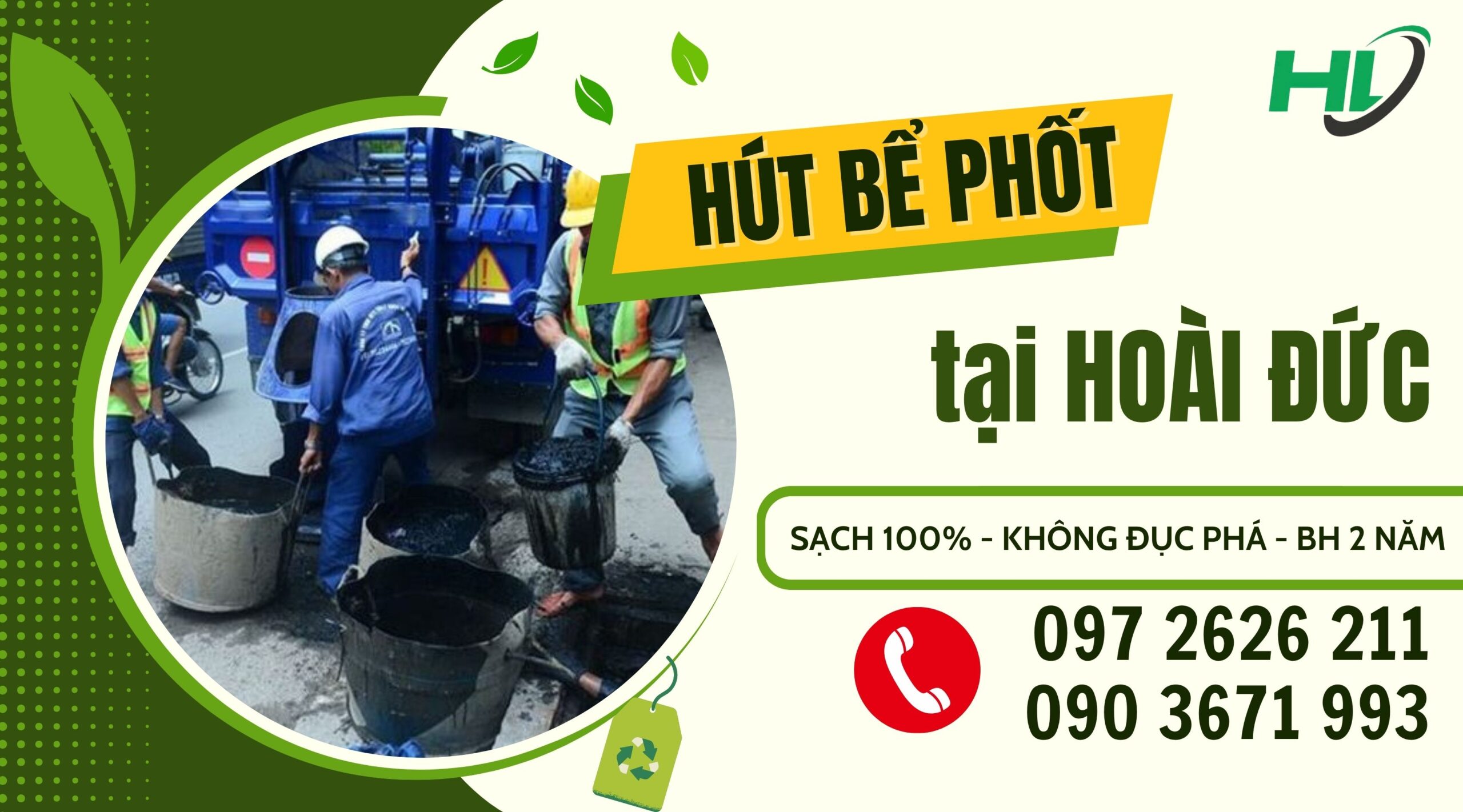 Hút Bể Phốt Tại Hoài Đức Tiết Kiệm Chi Phí, Không Đục Phá