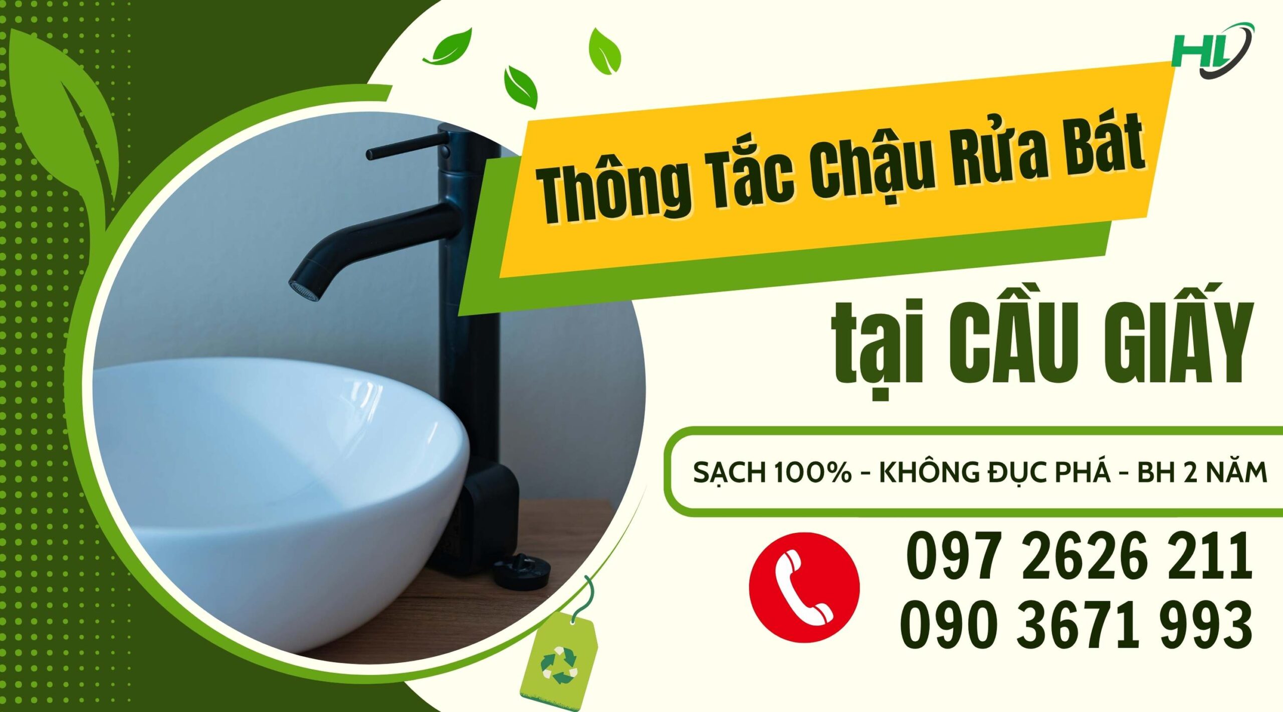 Thông Tắc Chậu Rửa Bát Tại Cầu Giấy Sạch, Bảo Hành Dài Hạn
