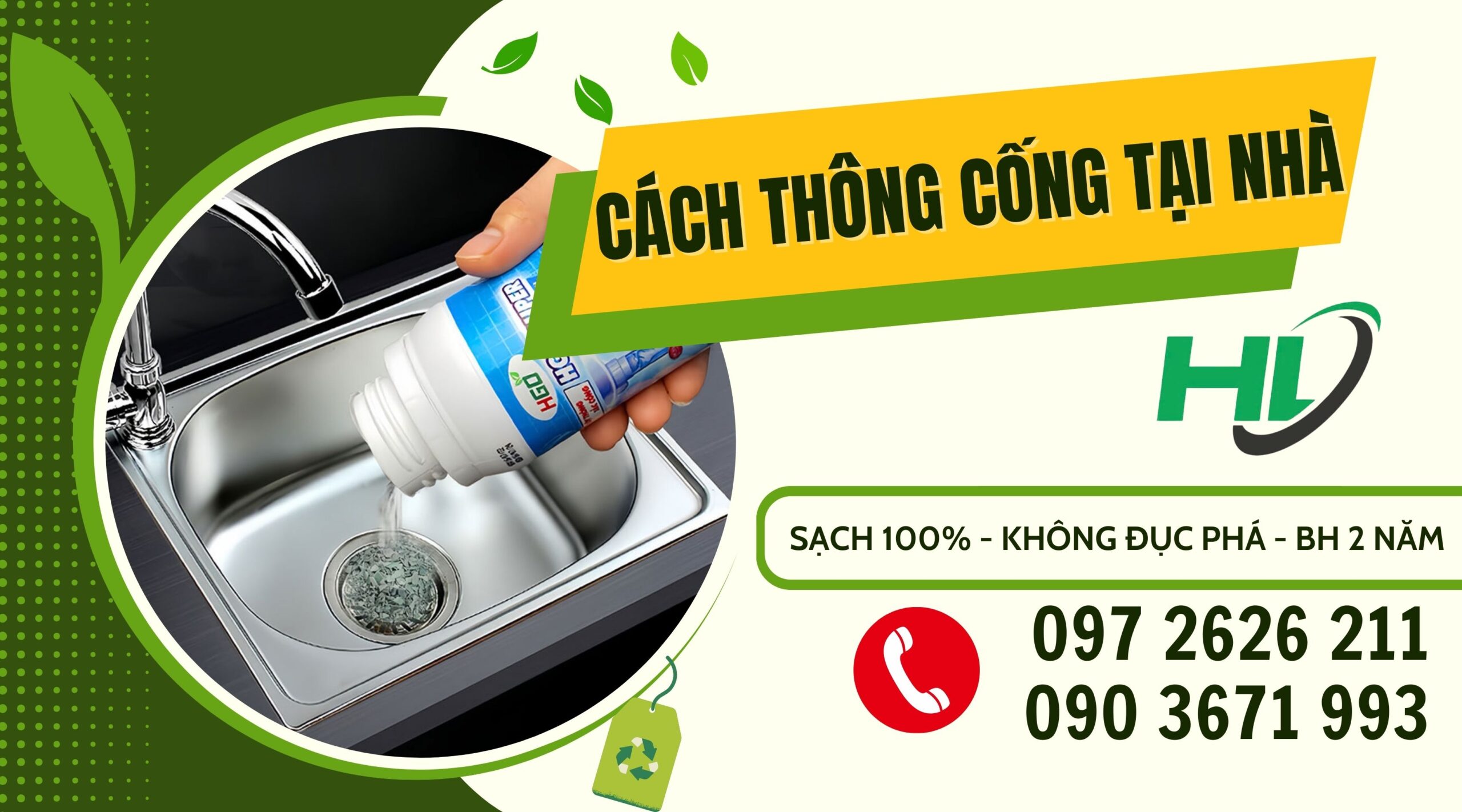 cách thông cống tại nhà