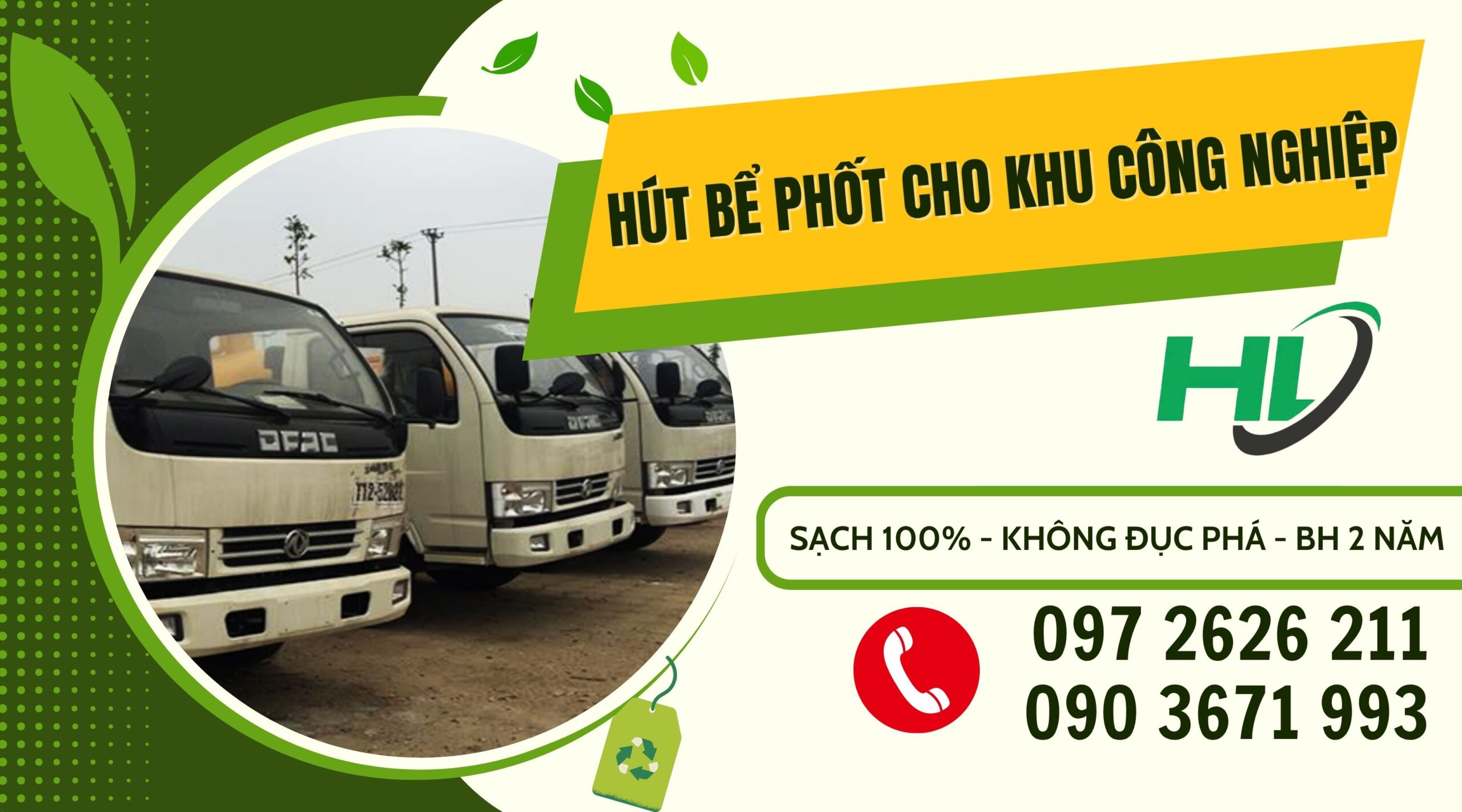 Hút bể phốt cho khu công nghiệp