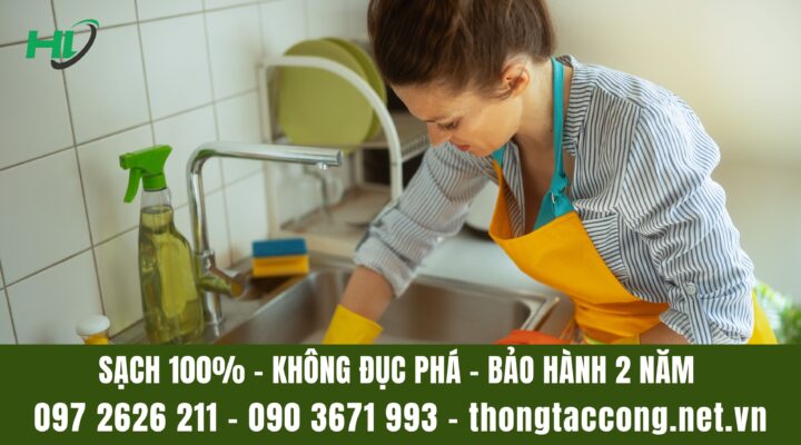 Thông Tắc Chậu Rửa Bát Tại Hà Đông Hiệu Quả, Không Gây Mùi thong tac chau rua bat tai ha dong 4