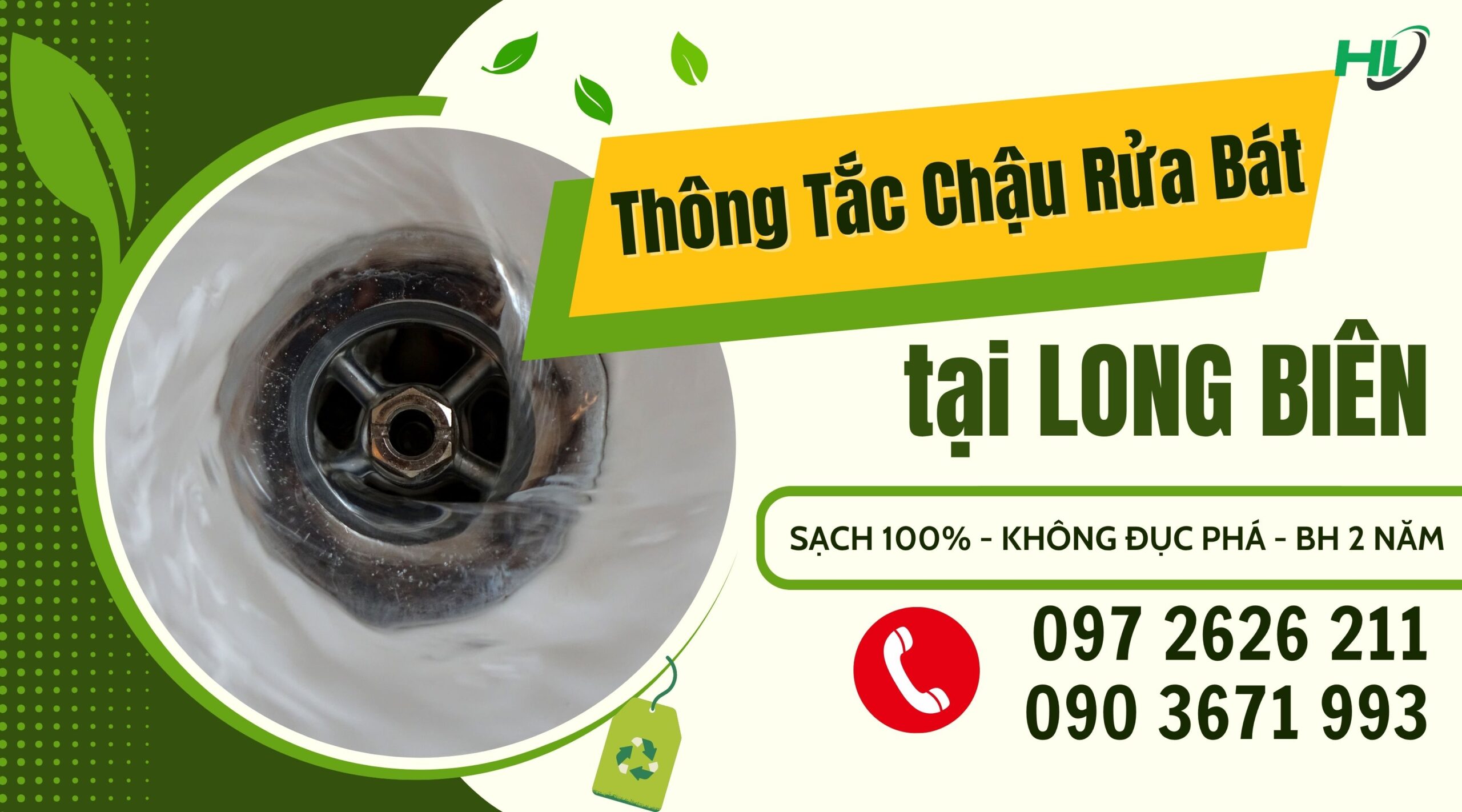 thông tắc chậu rửa bát tại Long Biên