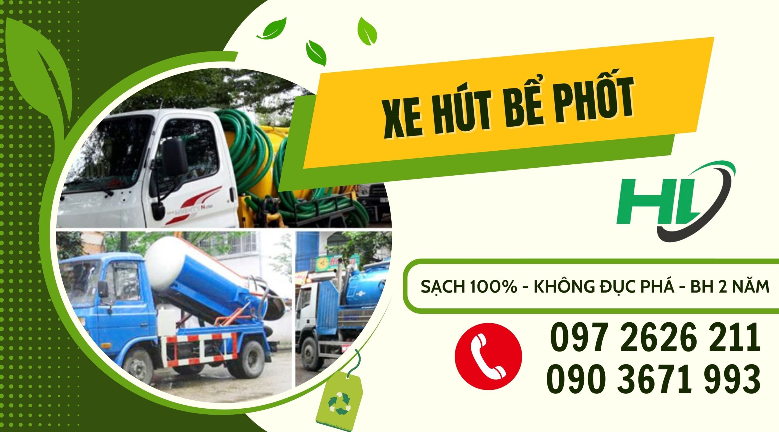 xe hút bể phốt môi trường